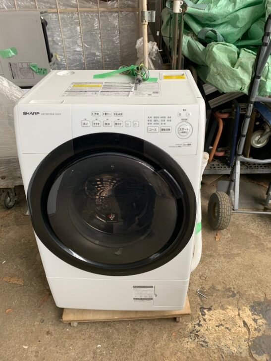 ドラム式洗濯乾燥機（SHARP ES-S7H-WL 2023年製）出張買取 福山市瀬戸