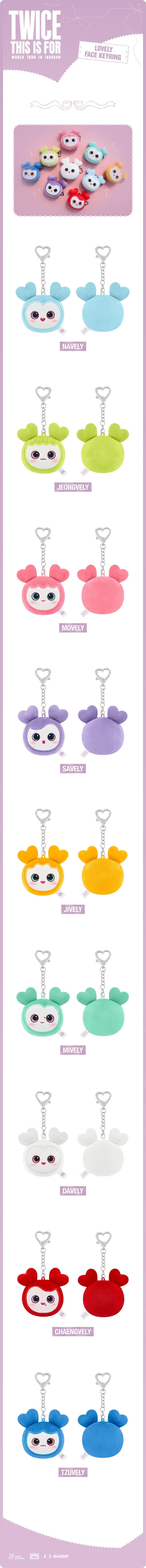 TWICE - Face Keyring THIS IS FOR World Tour MD
