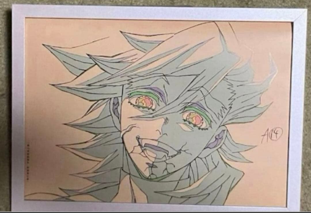 鬼滅の刃 童磨 額装品 ビジュアルアートパネル コレクション ufotable 鬼滅の刃 童磨 (どうま) ビジュアルアートパネル 額装品 コレクション