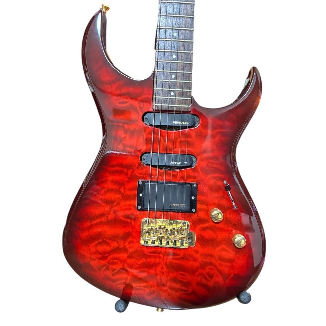 FERNANDES FGZ-400 キルトメイプル レッド エレキギター Fernandes FGZ-400 Electric guitar Fernandes /3 | eBay