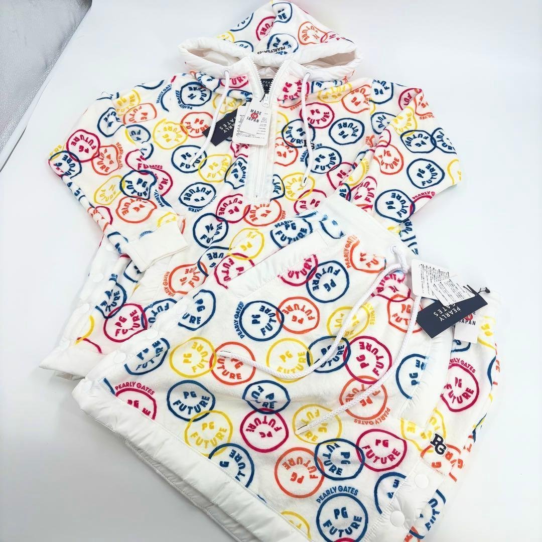 新品 パーリーゲイツ PG ボア セットアップ 0 タグ付き　ゴルフ　675 PEARLY GATES（パーリーゲイツ） PEARLY GATES WAPPENSMILY Matte